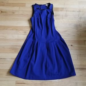 New Banana Republic Blue and Black Dress. NWT.